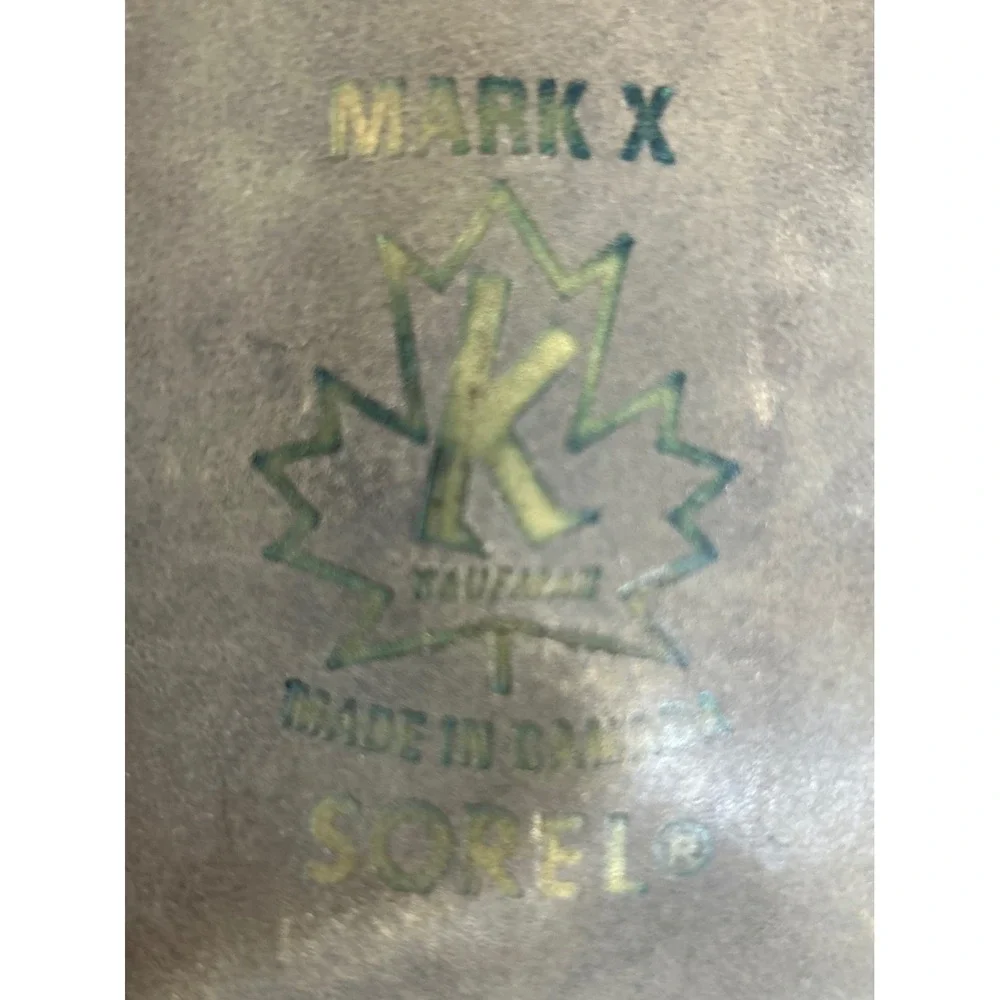 Vintage Sorel Mark X Kaufman Boots Olive Green Wool Liner Vibram Sole Canada 12